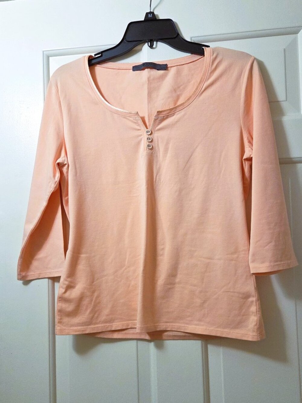 👚 G2000 Stretch US sz S-M Italian sz 42 Cotton Pink Coral Top from Singapore